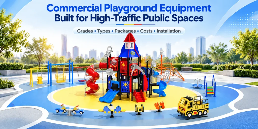 Commercial Playground Equipment Built For High-Traffic Public Spaces