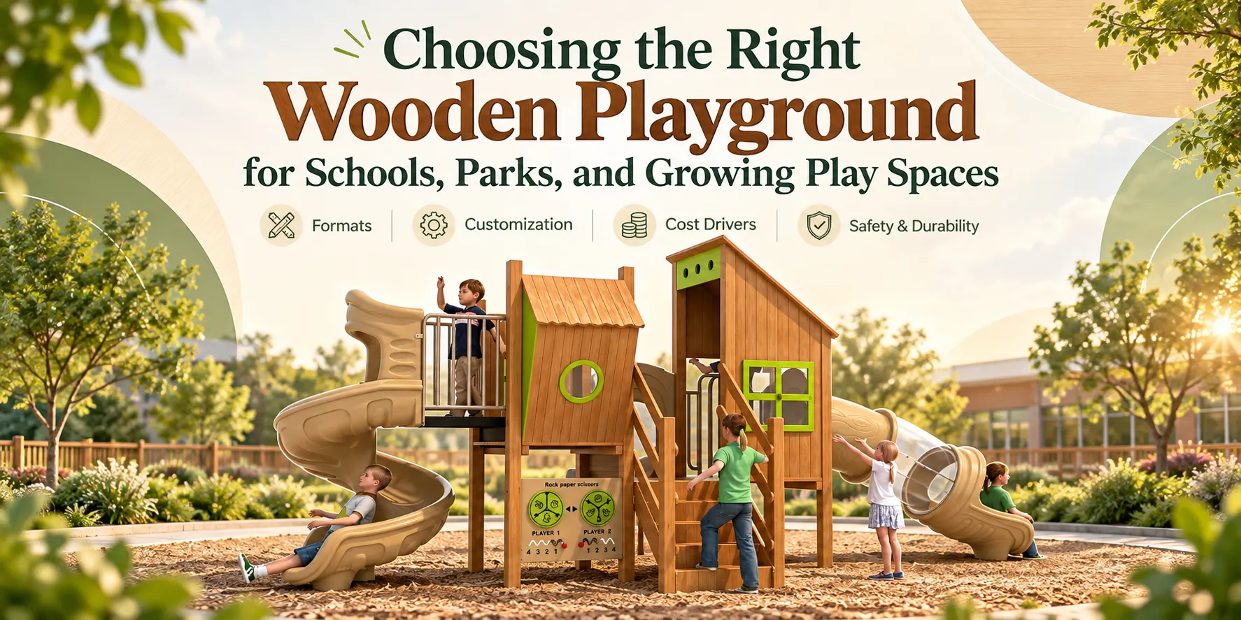 Choosing The Right Wooden Playground For Schools, Parks, And Growing Play Spaces