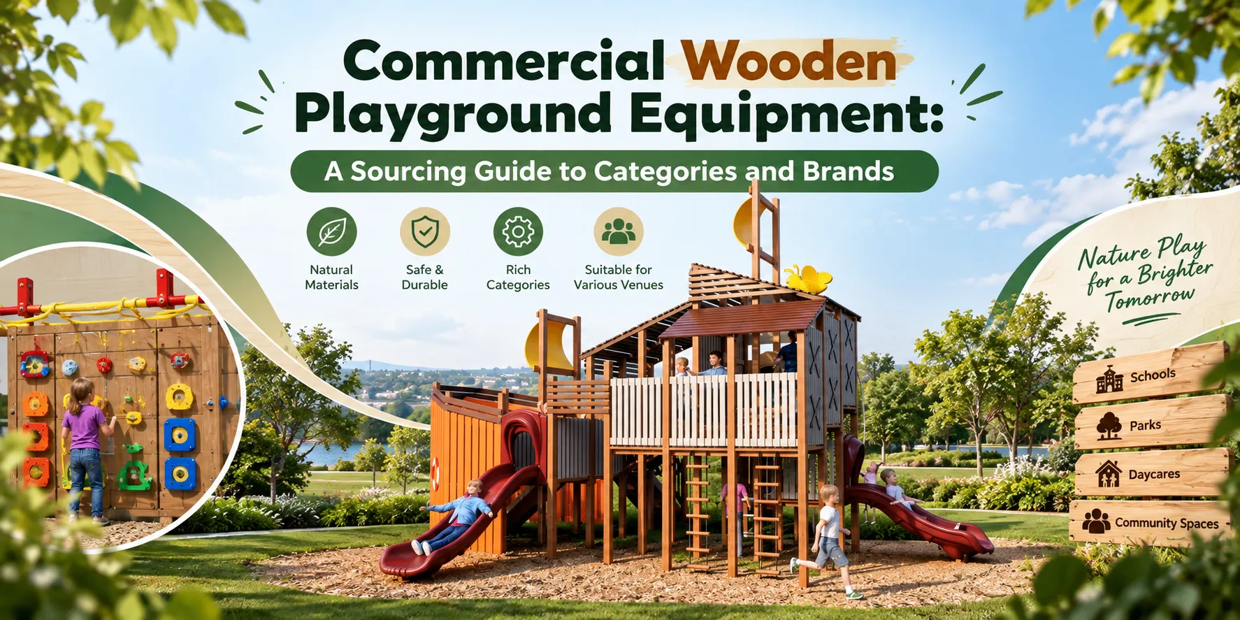 Commercial Wooden Playground Equipment: A Sourcing Guide to Categories and Brands