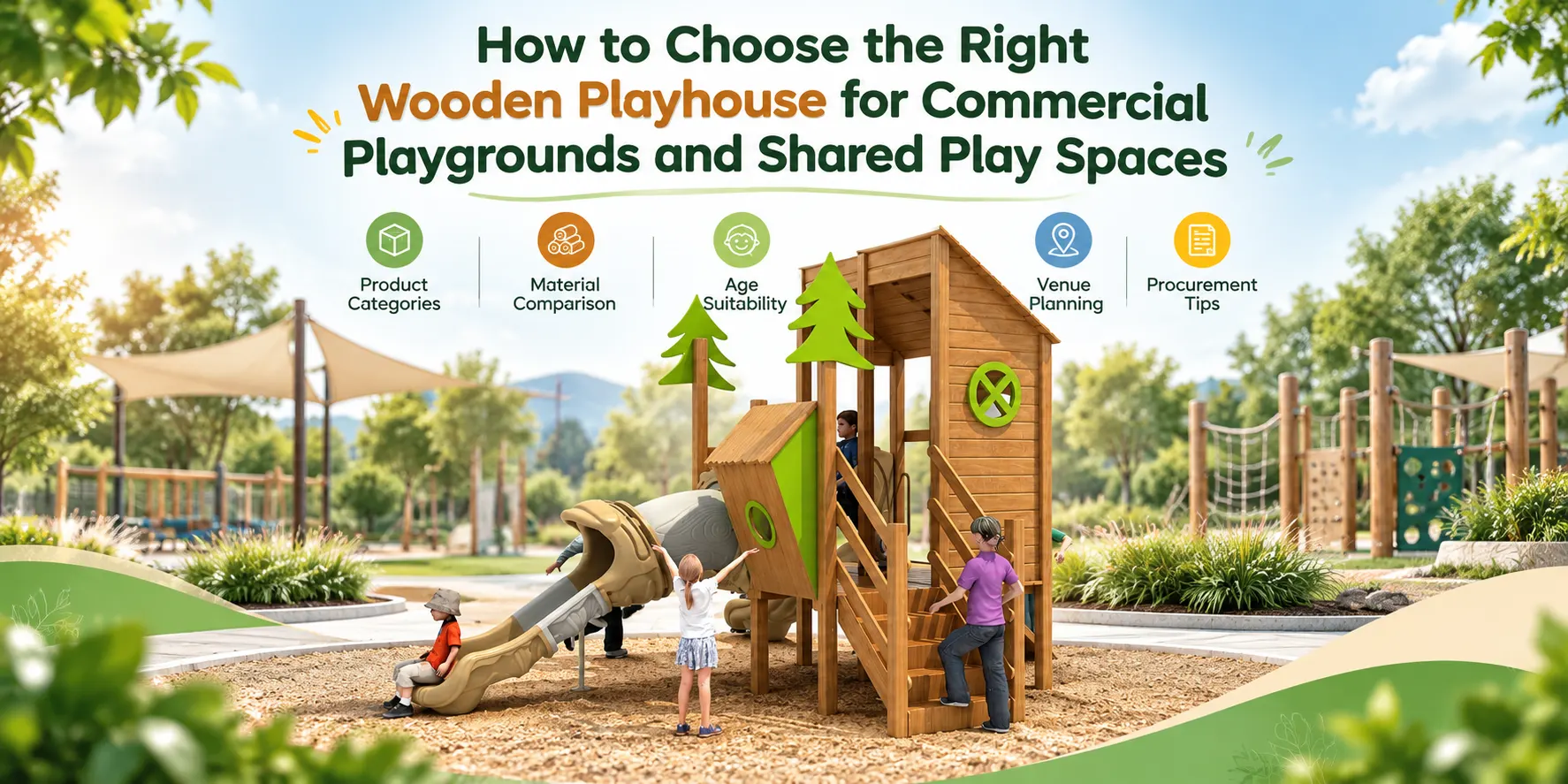 How To Choose The Right Wooden Playhouse For Commercial Playgrounds And Shared Play Spaces