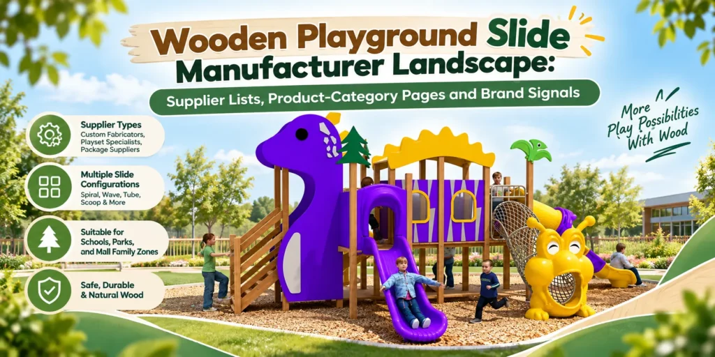 Wooden Playground Slide Manufacturer Landscape: Supplier Lists, Product-Category Pages and Brand Signals